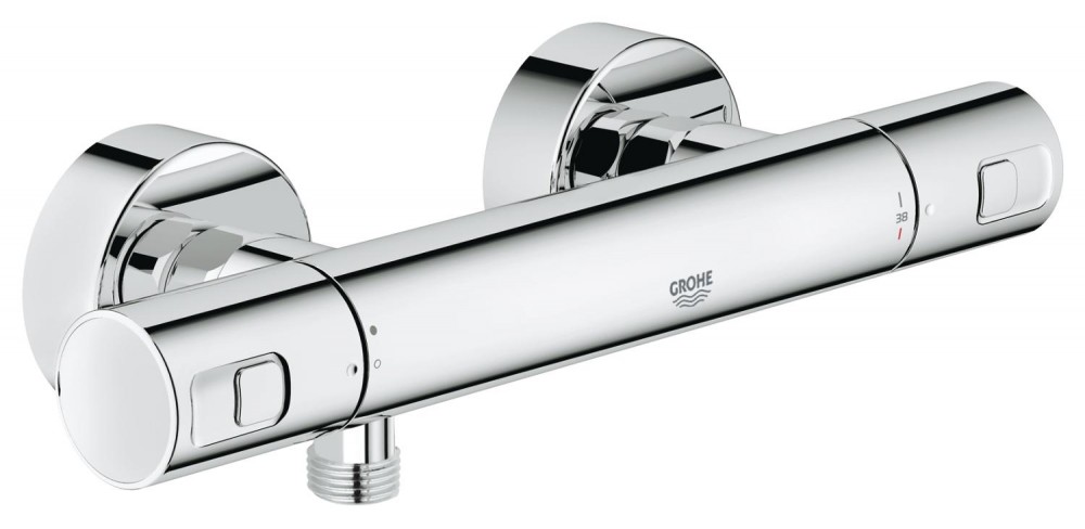 Mitigeur de douche avec régulation thermostatique quasi-instantanée-économie d’eau robinet d'arrêt intégré